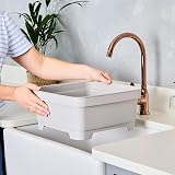Minky 11L Washing Up Bowl with Plug & Strainer Grey UK Made view 5