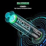 HiQuick 8 x AAA 1100mAh Ni-MH Rechargeable Batteries Pack view 8