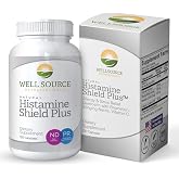 Histamine Shield Plus&trade; Natural Antihistamine Supplement for Adults, Sinus &amp; Allergy Relief for Pollen, Pet Dander, Dust, Mold, and Odors, Quercetin with Bromelain &amp; Stinging Nettle 120 Capsules