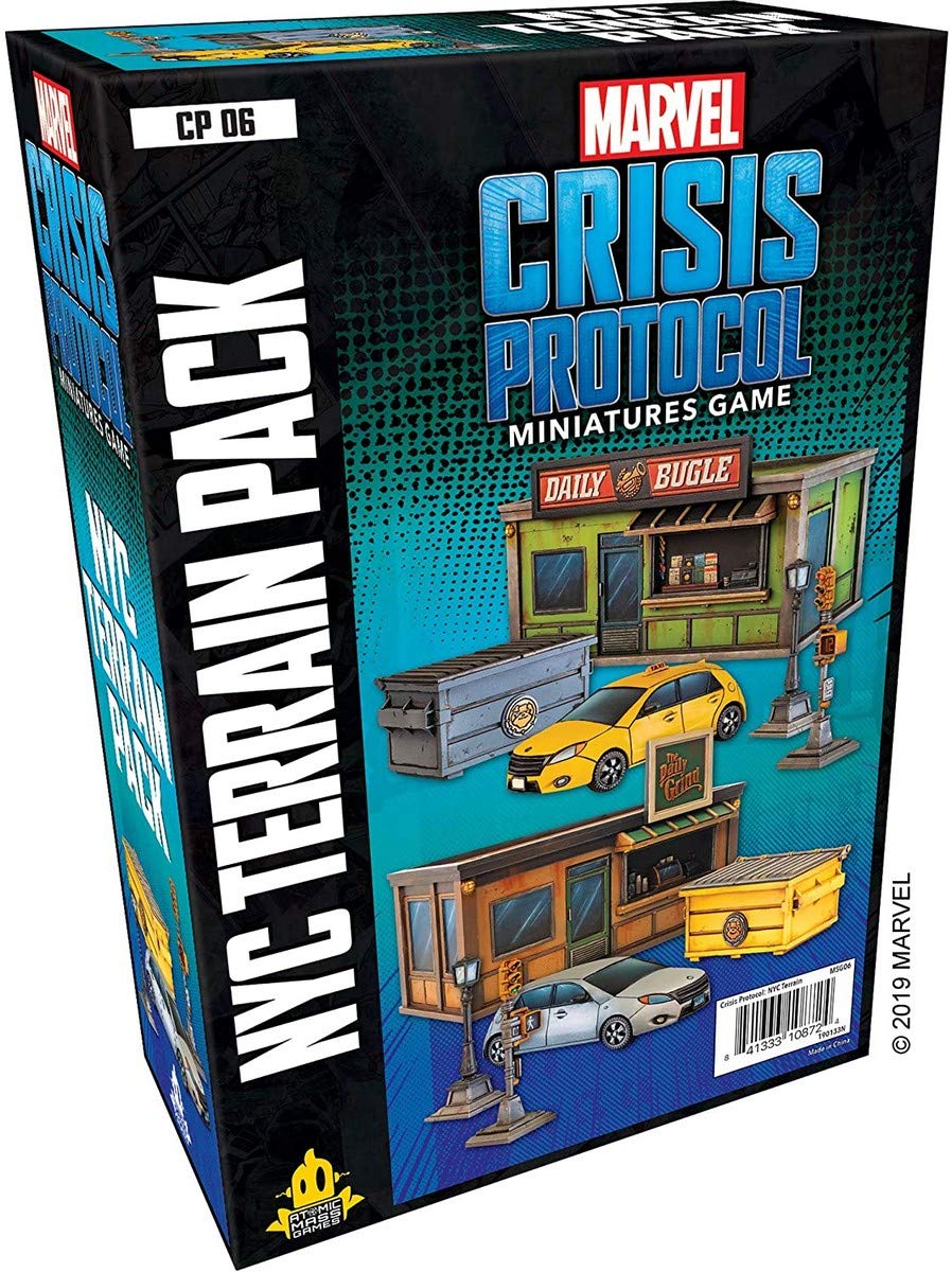 Atomic Mass Games | Marvel Crisis Protocol: Terrain Expansion: NYC Terrain | Miniatures Game | Ages 10+ | 2+ Players | 45 Minutes Playing Time