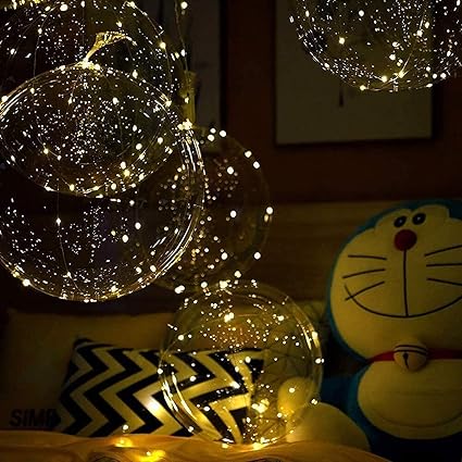 globos led iluminados paquete de 12 pilas de globo de fiesta de 20 0 in 3 modos de luces intermitentes globo transparente para decoraciones de