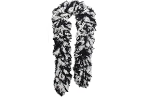 HAPPY BOA Featherless Super-Sized Faux Feather Boa (Made of Yarn) - U.S. Patent # D814,740. Cut to Length. Made in America