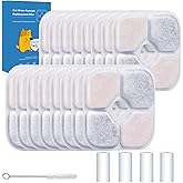 16-Pack Cat Water Fountain Filter Compatible With Catit Pixi Water Fountain Filter Replacement Triple Action Water Filter, 4 Pump Tubes 1 Hard Brush