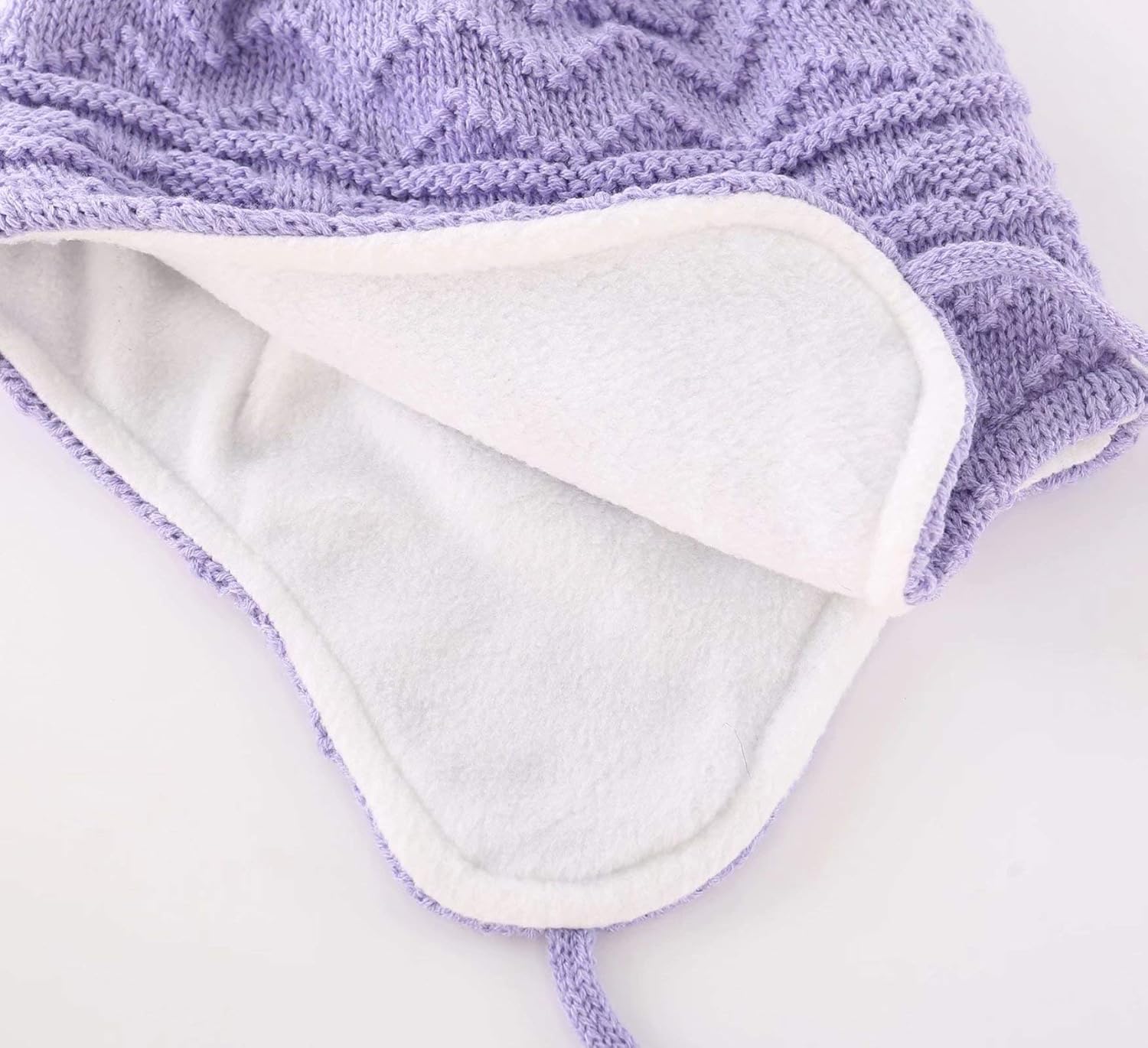 Connectyle Toddler Boys Girls Fleece Lined Knit Kids Hat with Earflap Winter Hat: Clothing