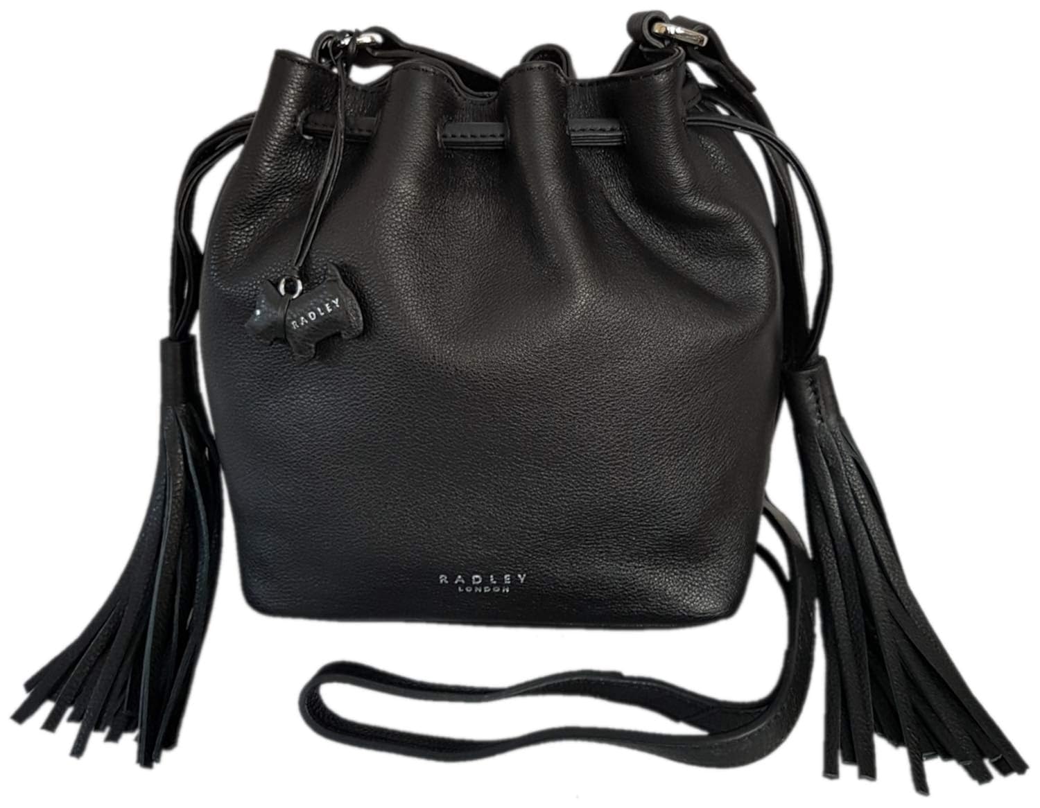RADLEY 'Hello Sunshine' Black Leather Small Across Body Bag RRP £139