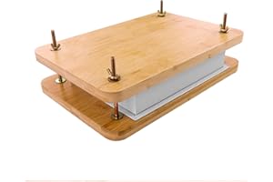 GeryVtee Large Book Press Wooden Book Press Bookbinding Portable Book Binding Machine Book Binding Kits Paper Press for Bookbinding Supplies(11.6 * 7.87")