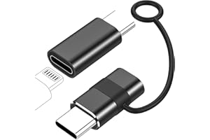 Dumsud for Lightning Female to USB C Male Adapter,USB Type C Charger Connector for iPhone 15 Series,Support 27W PD Fast Charger,Data Transfer for Samsung,i-pad,NOT for Audio/OTG,with Anti-Lost Loop