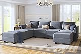 HONBAY Modular Sectional Sofa U Shaped Modular