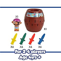 TOMY Pop Up Pirate Board Game - Interactive Kids