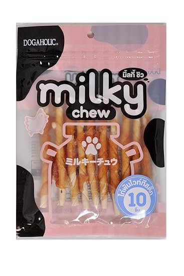 Rena Milky Chew Chicken Sticks, 10 Pieces - Pack of 3
