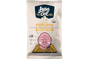 LESSEREVIL Lesser Evil LSN00691 Organic Popcorn, Himalayan Gold, 0.88 oz., 18/Carton