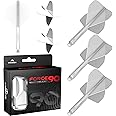 Mission Darts Force 90 | Integrated Precision Moulded Dart Flight And Shaft System, Pack of 3 Professional Durable 2-In-1 Combined Dart Flights And Stems | Standard No.2