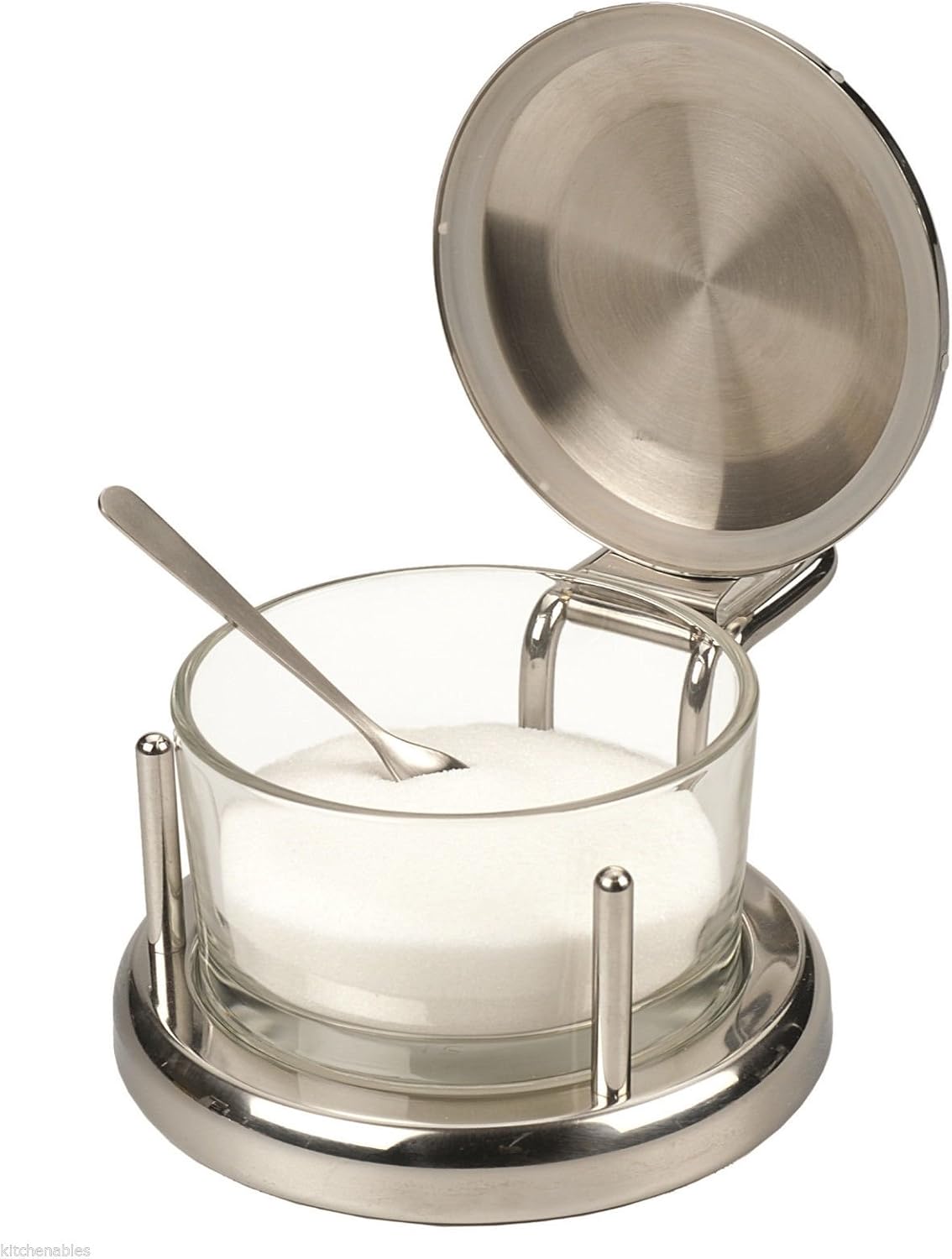 Amazon Com Alton Brown Good Eats Stainless Glass Salt Keeper