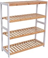 Vencier Bamboo Shoe Rack Natural 4 Tier Easy Assembly Large Capacity view 8