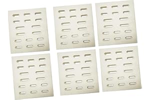 Dongftai SN750A (6-Pack) Heat Plate Flame Tamer, Ceramic Radiant Replacement for 608SB, 9803S, 9905TB, 9912T, Y0005XC-1 Bakers and Chefs P1736A, 608-SB, 9803-S, 9905-TB, 9912-T, Y0005-XC-1