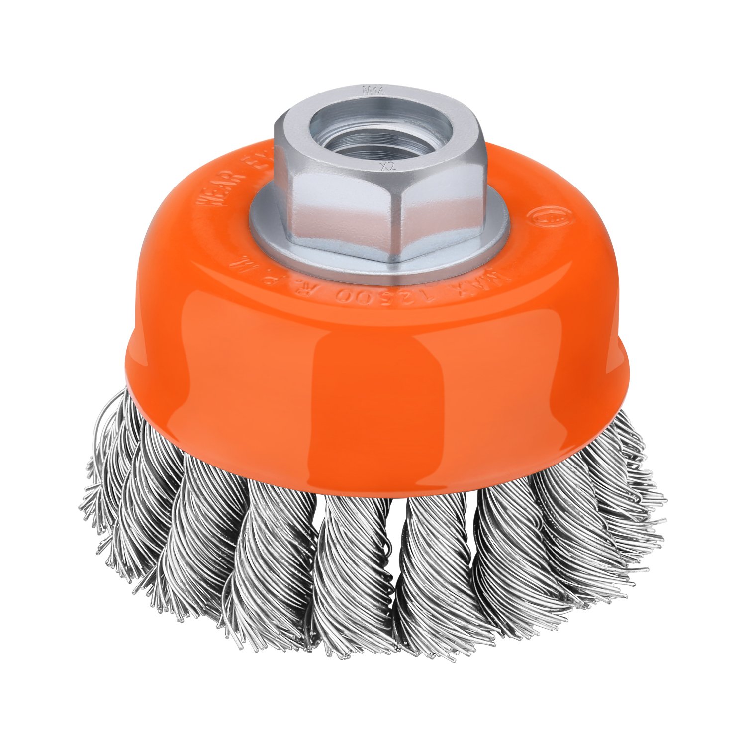 Tacklife PKCB2 Twist Knot Cup Brush, Wire Cup Brush Wheel M14 x 2, Max