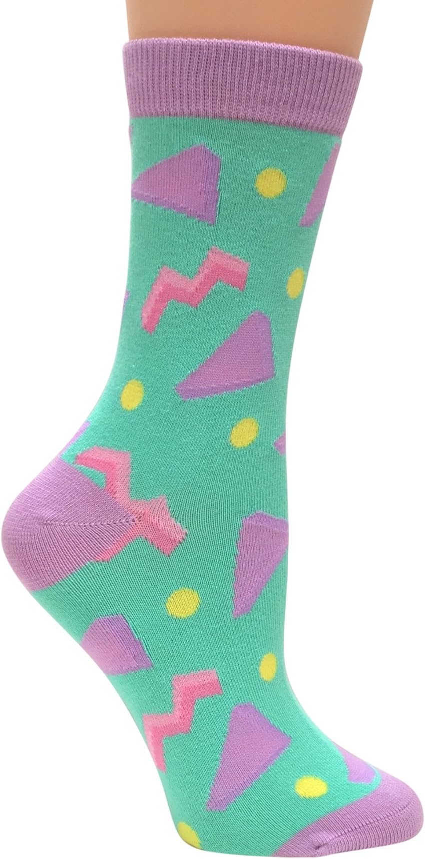 AnydazeCirca 1990's, Women's Crew Socks, Soft Combed Cotton and smooth toe