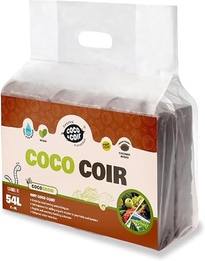 Coco & Coir Organic Peat Free Compost 6 x 650g for Reptiles & Plants