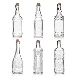 BULK PARADISE Assorted Clear Glass Bottles with