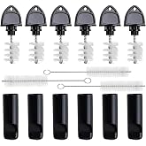 MRbrew Beer Tap Plug Brush &amp; Faucet Covers Kit, 15Pcs Beer Tap Cleaning Kit | Beer Tap Caps Plugs Faucet Brush, Kegerator Cleaning Kit Replacement Parts For Draft Beer Tap Keg Line Brewing System