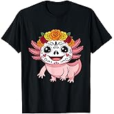 Axolotl in Sugar Skull Makeup T-Shirt