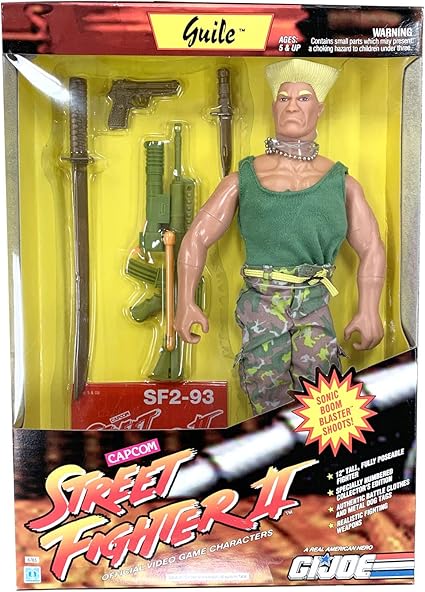 Amazon Com Gi Joe Street Fighter Ii 12 Inch Guile Action Figure