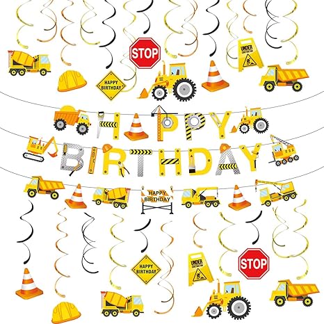Amazon Com Construction Birthday Party Supplies Construction