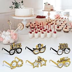 Turypaty 24Pcs 1935 90th Birthday Paper Glasses
