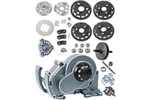 RCarmubWow RC Transmission Complete Upgrades Part for 1/10 Slash 2WD(VXL),Rustler 2WD(VXL),Stampede 2WD(VXL),Bandit 2WD(VXL),Alloy Aluminum Gearbox,Replace #3695,Titanium, Titanium(1set)