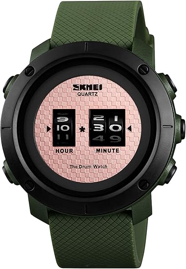 Amazon メンズ腕時計 5気圧防水 ドレススポーツウォッチ シンプルクリエイティブウォッチ メンズ Rosegold Green メンズ腕時計 腕時計 通販