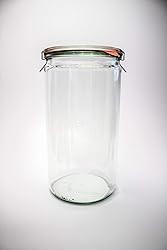 Weck Jar 974 - 1.5L Glass Jars with Large Storage