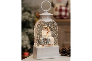 EDDORUNNING Newly Wed Gifts Lighted Snow Globe 6H Timer Married Couple Glitter Globe,Christmas Snow Globe for Women, Daughter, Wedding Gifts, Anniversaries, Celebrate Love and Commitment