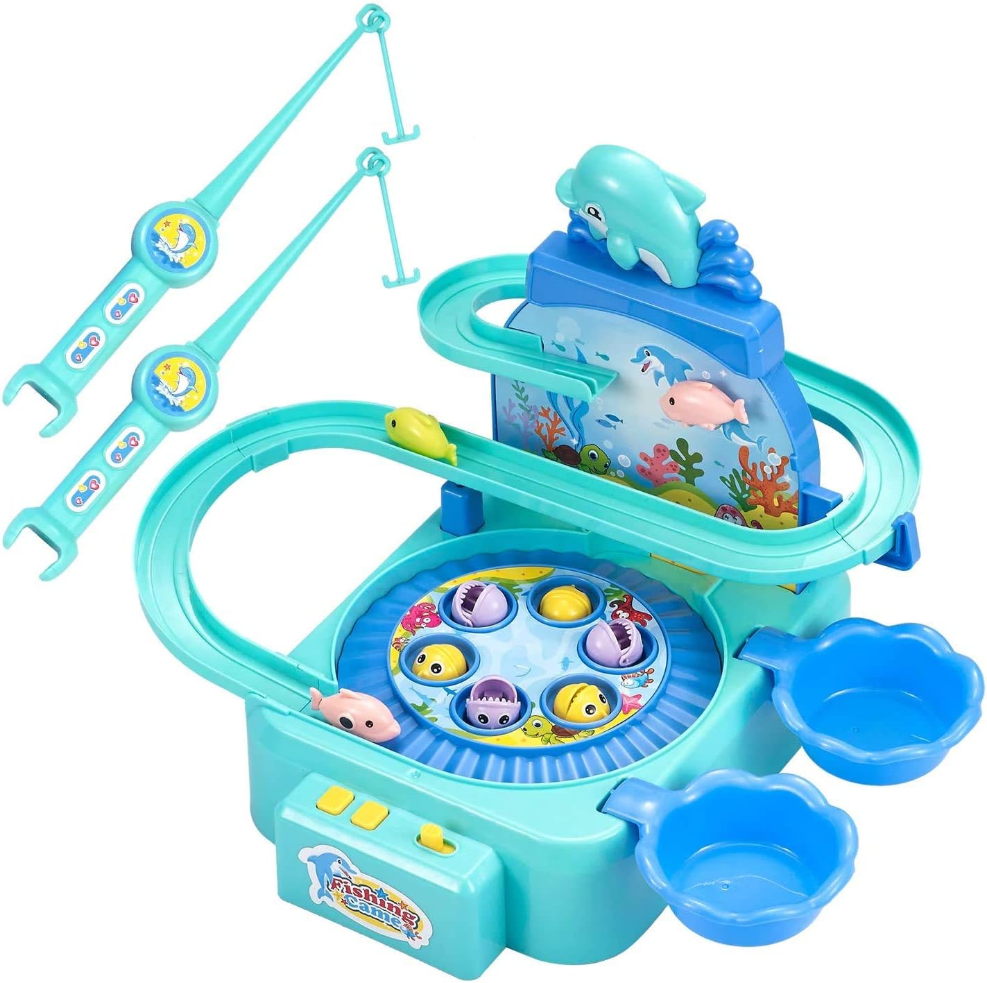 AT Fishing Game Toy, Electronic Toy Fishing Set