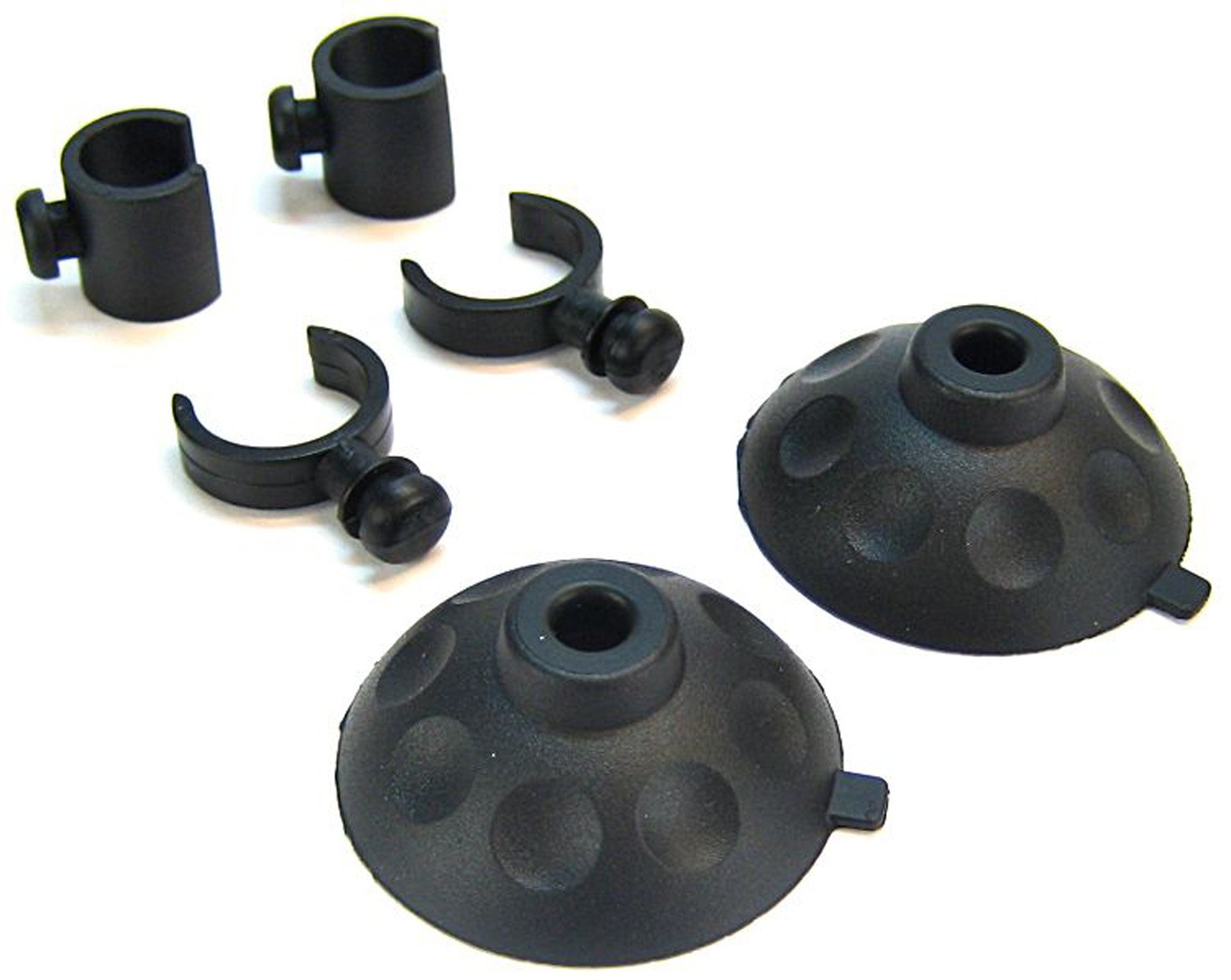 Hagen Fluval Suction cups, (4) 4 x 12 mm and clips, (8) 4 x 14 mm (03, 04 and 05 series)