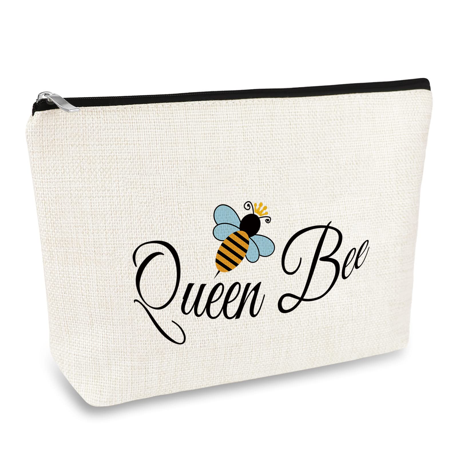 Bee Gifts for Women Cosmetic Bag Bee Lover Gifts Inspirational Gift for Her Beekeeper Gifts Bee Themed Gifts Makeup Bag Honeybee Gifts Travel Cosmetic Pouch Gardener Gift Christmas Birthday Gift