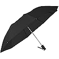STROMBERGBRAND UMBRELLAS The Vented Windproof 42" Small Compact Windproof Automatic Open Folding Umbrella for Rain, Wind & Sun, Strong Durable Fiberglass Stick Umbrella for Men and Women