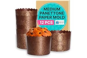 12 oz Easter Bread Paper Mold Kulich |12 pcs| Easter Bread Forms Paska - Panettone Paper Mold Non Stick Panettone Paper Bakin