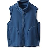 ACESTAR Boys Girls Polar Fleece Vest – Kids Sleeveless Jacket, Full Zipper and Pockets, Warm Winter Outerwear (3-12 Years)