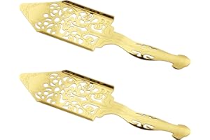 2Pcs Stainless Steel Absinthe Fountain Spoon, Vintage Wormwood Cocktail Dripper, Bar Glass Strainer, Hollowed Out Square Suga