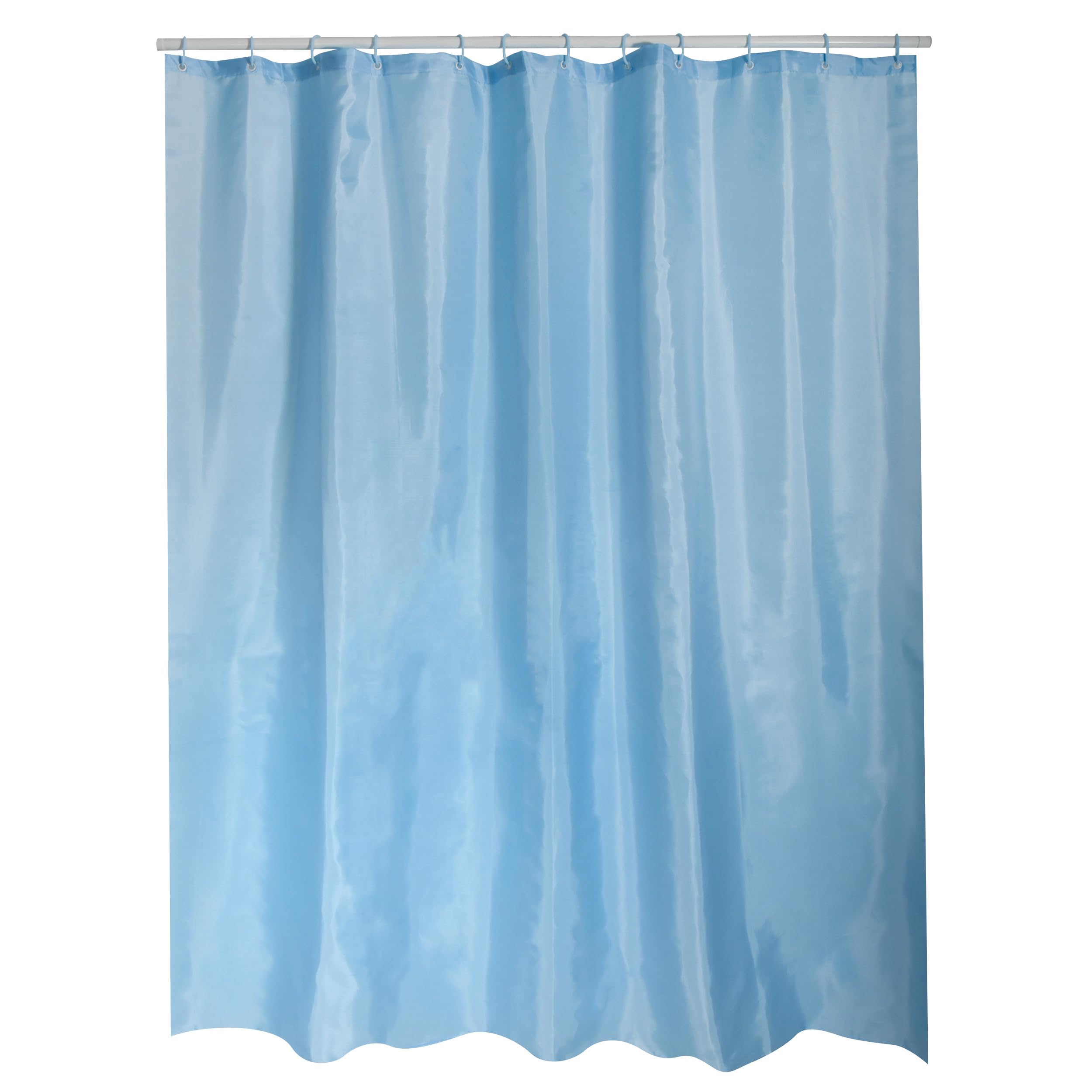 MSV Polyester Shower Curtain, Blue, 180 x 200 cm