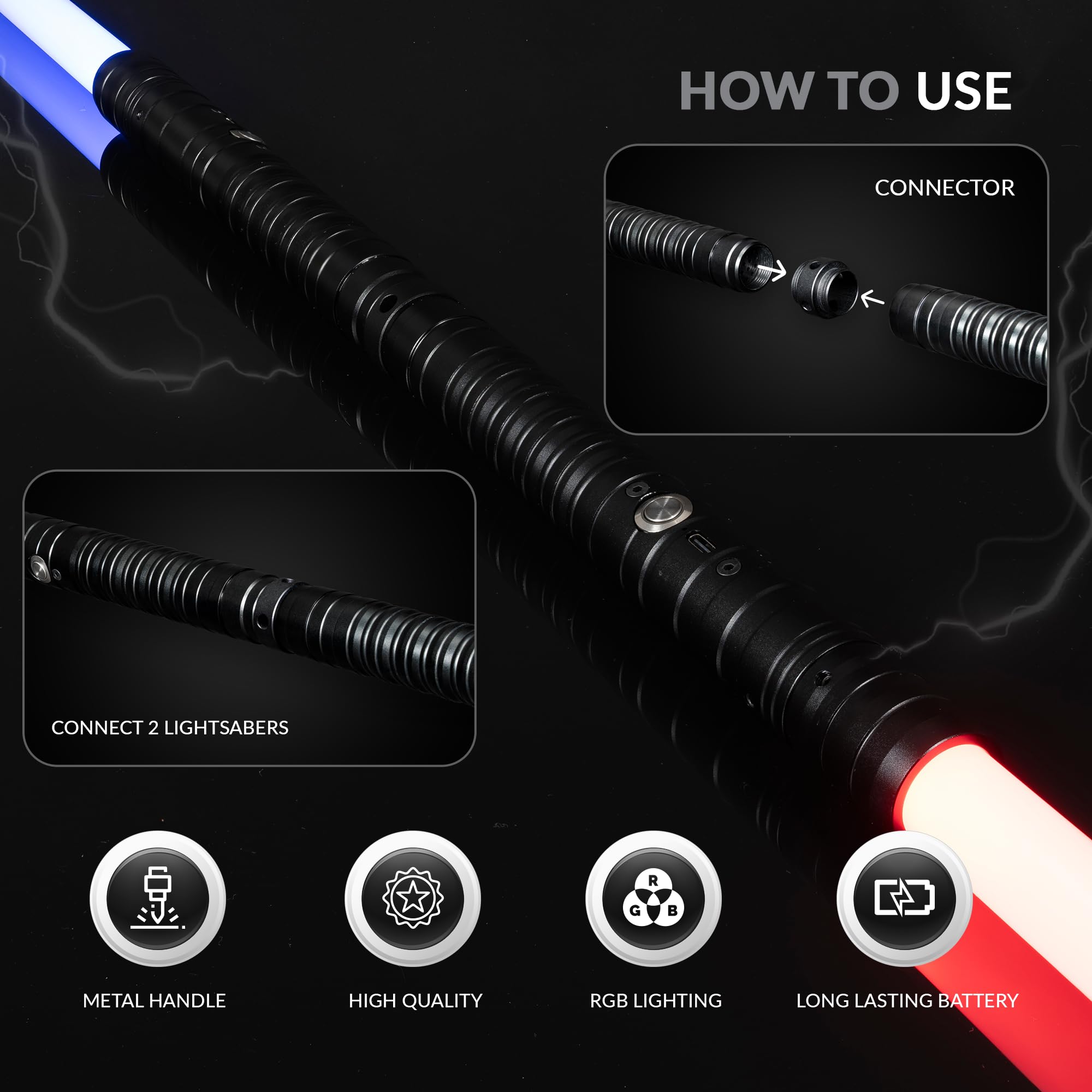 Mua Light Sabers for Kids and Adults â Lightsaber Set of 2 USB