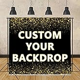 7x5ft Custom Backdrop Personalized Customized Photo Backdrop with Picture Customize Vinyl & Fabric Banner Photography, Gift for Graduation Birthday Christmas Party Wedding