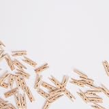 Papermania Wooden Natural Mini Pegs Pack Of 50 – 2.5cm Craft Pins view 3