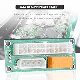 Kopinma 2x Dual PSU Adapter Synchronous Double Power Supply Board ATX 24 Pin to view 4