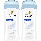 Dove Antiperspirant Deodorant Stick Original Clean 2.6 oz 2PK | All Day Underarm Sweat &amp; Odor Protection for Women. Invisible Solid