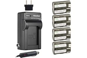 Kastar Battery (4-Pack) and Charger for Canon BP-511, BP-511A, BP511, BP511A and EOS 5D, 10D, 20D, 30D, 40D, 50D, Digital Rebel 1D, D60, 300D, D30, Kiss Powershot G5, Pro 1, G2, G3, G6, G1, Pro90 etc.