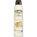 Hawaiian Tropic Clear Spray Sunscreen, Lightweight Broad Spectrum SPF 30, Silk Hydration, 6oz