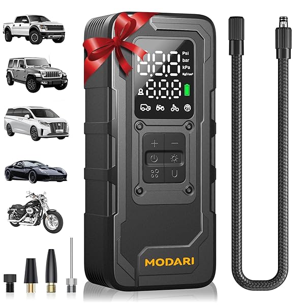 MODARI TIRE INFLATOR PORTABLE AIR COMPRESSOR – 4X...