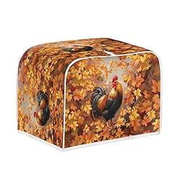 Talayituse Rooster Chicken Maple Leaves Print 4