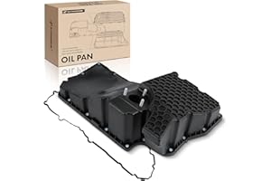 A-Premium Lower Engine Oil Pan Sump with Drain Plug Compatible with Audi A4 2017-2019, A4 allroad 2017-2019, A4 Quattro 2017-